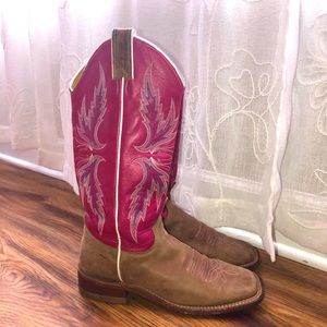 Justin Boots Albany Pink Bent Rail